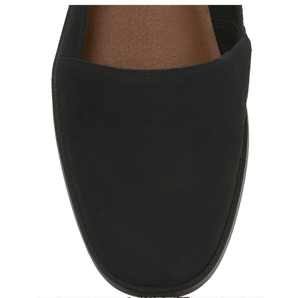 Lucky Brand® (Women's SIZE 7) Harping™ Flat in Black Nubuck Leather - $89